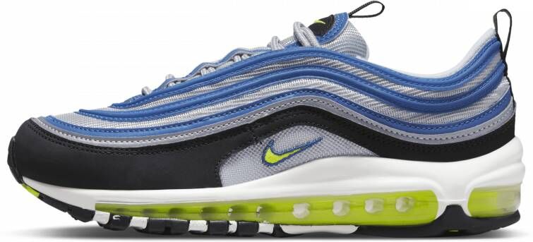Nike Air Max 97 OG Sneakers Unisex Atlantic Blue Metallic Silver Zwart Voltage Yellow - Foto 2