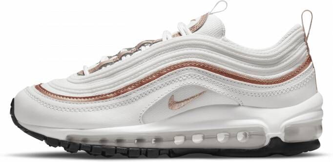 Nike Air Max 97 Junior Summit White White Off Noir Metallic Red Bronze Kind - Foto 4