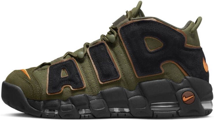Nike Air More Uptempo '96 Herenschoenen 40.5 Cargo Khaki Pecan Alpha Orange Zwart - Foto 6