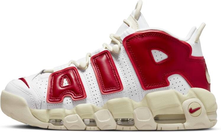 Nike Wmns Air More Uptempo Basketball Schoenen white gym red alabaster lt crimson maat: 37.5 beschikbare maaten:37.5 40 - Foto 3