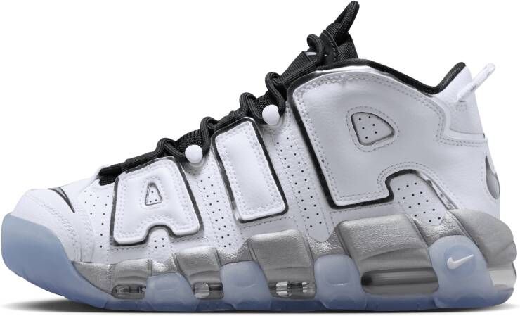 Nike W Air More Uptempo Se White Metallic Silver-Black-Clear