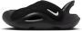 Nike Aqua Swoosh sandalen voor baby's peuters Zwart - Thumbnail 1