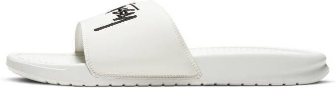 Nike Benassi x Stüssy Slipper Wit - Foto 2