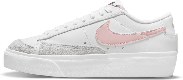 Nike Wmns Blazer Mid Basketball Schoenen white pink oxford black summit white maat: 36.5 beschikbare maaten:38.5 39 40.5 36.5 42 - Foto 13