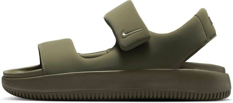 Nike Calm Heren Slippers en Sandalen Olijf Maat: 48.5 Mesh Synthetisch Foot Locker