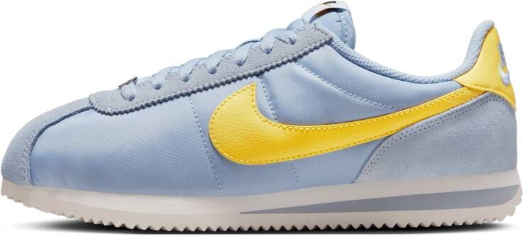 Nike Cortez Dames Schoenen Blauw Maat: 38.5 Mesh Synthetisch Foot Locker