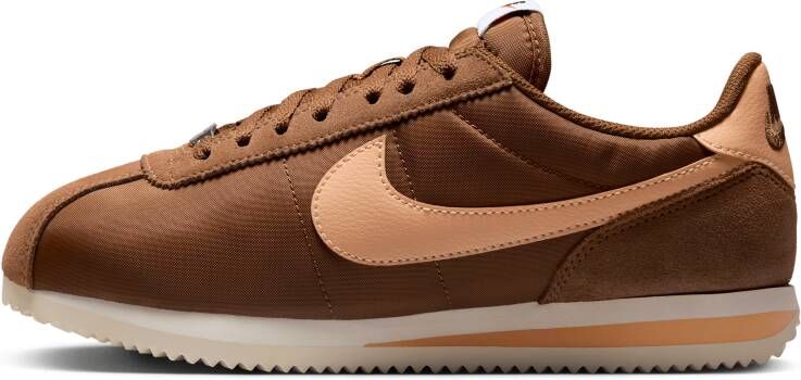 Nike Cortez Sneakers Dames Bruin Mesh Synthetisch