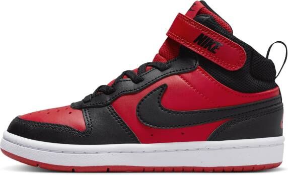 Nike Court Borough Mid 2 Kleuterschoenen Rood