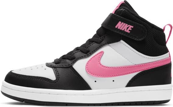 Nike Court Borough Mid 2 Kleuterschoenen Zwart