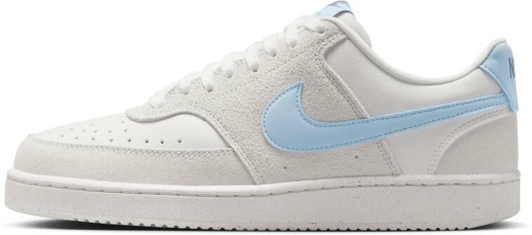 Nike Court Vision Sneakers Dames Zwart Mesh Synthetisch