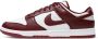 Nike Vintage-geïnspireerde Dunk Low Bordeaux Sneakers voor vrouwen Rood Dames - Thumbnail 2