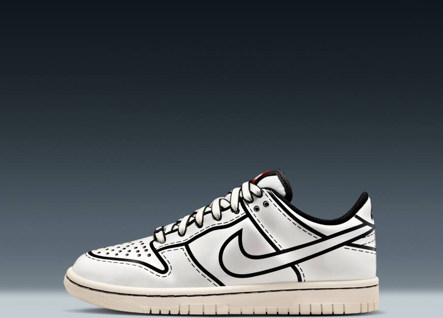Nike Dunk Low x LEGO Collection kinderschoenen Wit