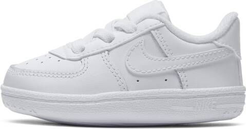 Nike Force 1 Crib Bootie voor baby's Wit