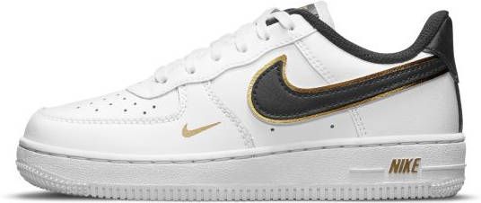 Makkelijker maken In het algemeen de ober Nike Force 1 LV 8 sneakers wit zwart metallic goud - Schoenen.nl