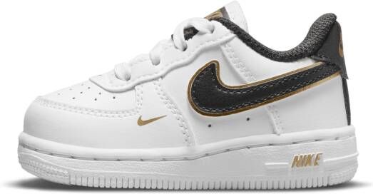 Nike Air Force 1 Lv8 (td) Basketball Schoenen white black metallic gold white maat: 23.5 beschikbare maaten:17 18.5 19.5 21 22 23.5 25 26 27