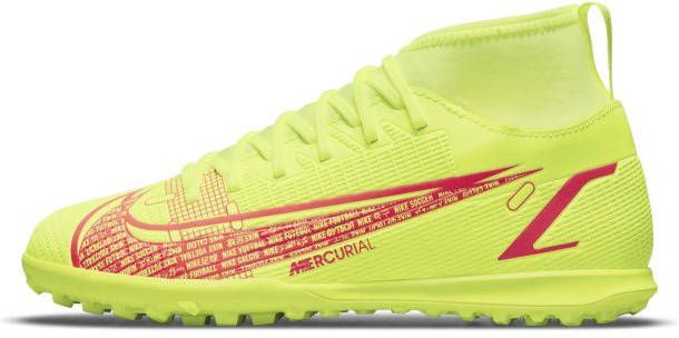 Nike Jr. Mercurial Superfly 8 Club TF Voetbalschoen voor kleuters kids (turf) Geel