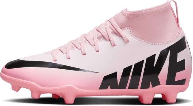 Nike Jr. Mercurial Superfly 9 Club high-top voetbalschoenen voor kids (meerdere ondergronden) Roze