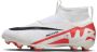 Nike Jr. Mercurial Superfly 9 Pro high top voetbalschoenen voor kleuters kids (stevige ondergrond) Rood - Thumbnail 1