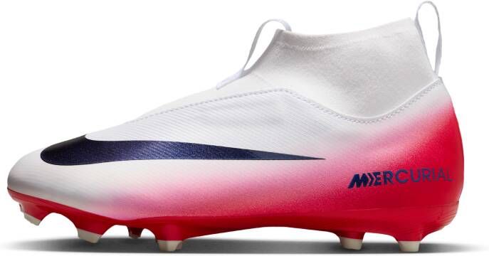 Nike Jr. Mercurial Superfly 10 Academy LV8 high-top voetbalschoen voor kids (meerdere ondergronden) Rood