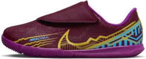 Nike Jr. Mercurial Vapor 15 Club KM IC Zaalvoetbalschoenen voor kleuters Rood