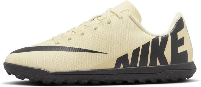 Nike Jr. Mercurial Vapor 15 Club low top voetbalschoenen voor kleuters kids (turf) Geel