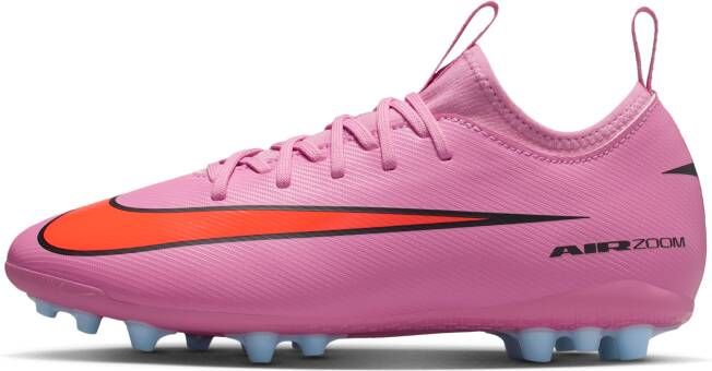 Nike Jr. Mercurial Vapor 16 Academy low top voetbalschoenen voor kleuters kids (kunstgras) Roze