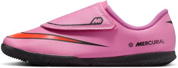 Nike Jr. Mercurial Vapor 16 Club low-top zaalvoetbalschoenen voor kleuters Roze