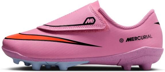 Nike Jr. Mercurial Vapor 16 Club low-top voetbalschoenen voor kleuters (meerdere ondergronden) Roze