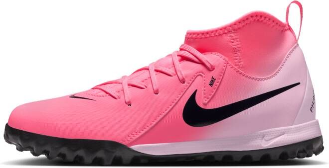 Nike Jr. Phantom Luna 2 Academy voetbalschoenen voor kleuters kids (turf) Roze