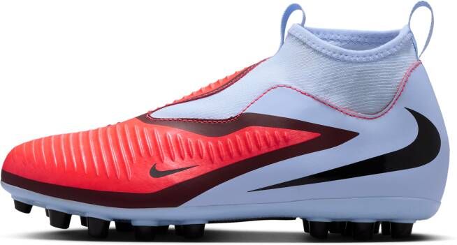 Nike Jr. Phantom 6 High Academy voetbalschoenen (kunstgras) Blauw
