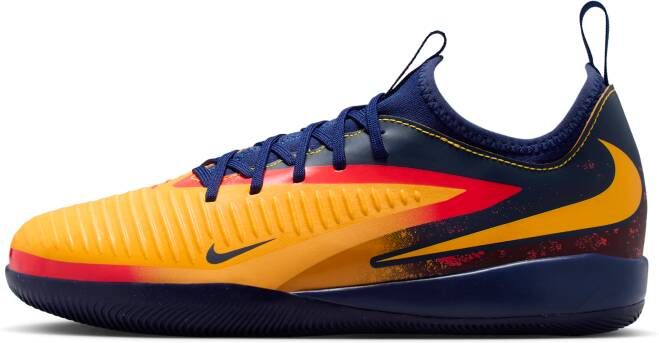 Nike Jr. Phantom 6 Low Academy 'Erling Haaland' zaalvoetbalschoenen voor kids Oranje