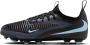 Nike Jr. Phantom 6 Low Academy voetbalschoenen (meerdere ondergronden) Zwart - Thumbnail 1