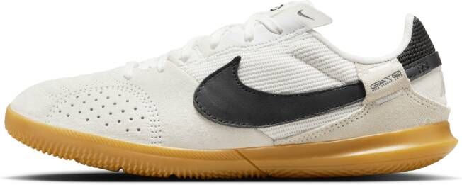Nike Street Gato Straatvoetbalschoenen Kids Wit Zwart Lichtgrijs Bruin