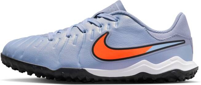 Nike Jr. Tiempo Legend 10 Academy low-top voetbalschoenen voor kleuters kids (turf) Blauw