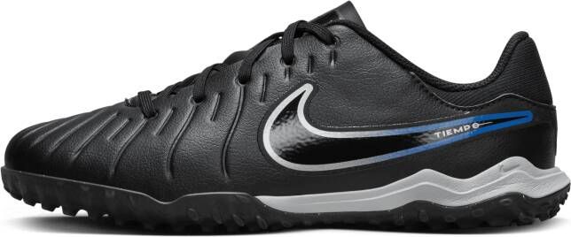 Nike Jr. Tiempo Legend 10 Academy low-top voetbalschoenen voor kleuters kids (turf) Zwart