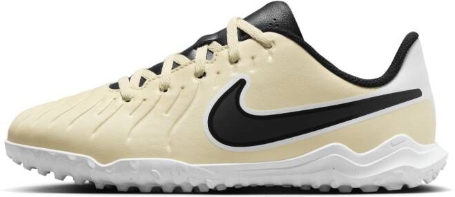 Nike Jr. Tiempo Legend 10 Club low-top voetbalschoen voor kleuters kids (turf) Geel