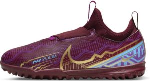Nike Jr. Zoom Mercurial Vapor 15 Academy KM TF Voetbalschoenen voor kleuters kids (turf) Rood