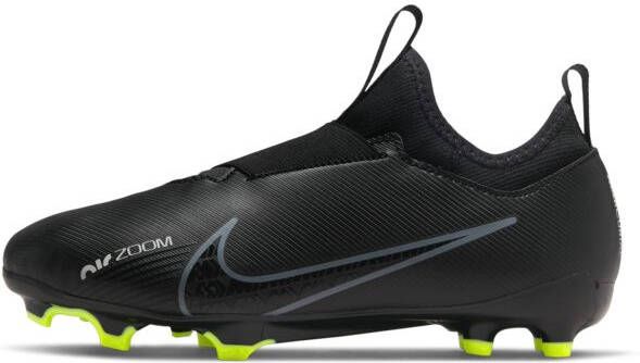 Nike Jr. Zoom Mercurial Vapor 15 Academy MG Voetbalschoenen voor kleuters kids(meerdere ondergronden) Zwart