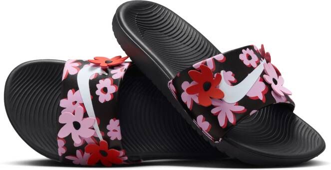 Nike Kawa SE slippers voor kleuters kids Zwart