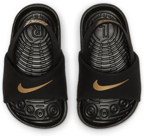 Nike Kawa Slipper voor baby's peuters Zwart