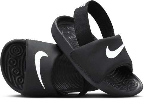 Nike Kawa Slipper voor baby's peuters Zwart