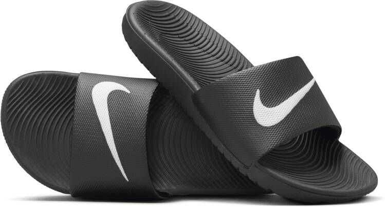 Nike Kawa Slippers voor kleuters kids Zwart