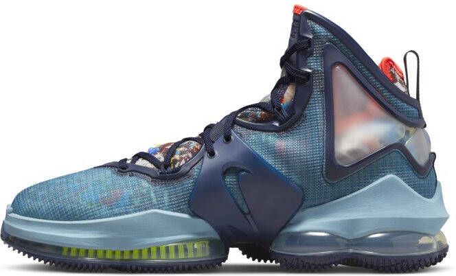 Nike LeBron 19 Basketbalschoenen Blauw