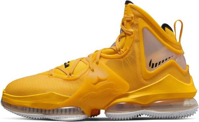 Nike Lebron 19 University Gold Black University Gold Schoenmaat 44 1 2 Basketball Performance Mid CZ0203 700 - Foto 2