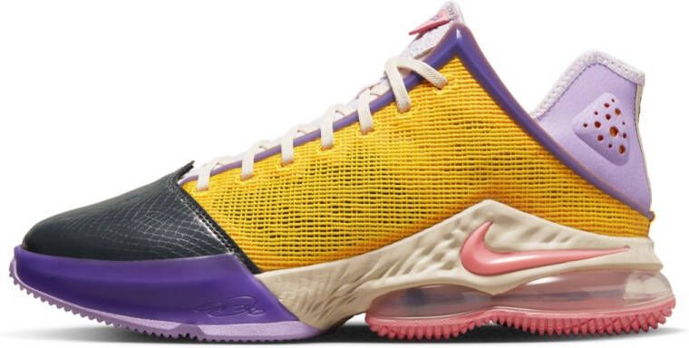 Nike LeBron 19 Low Basketbalschoenen Paars