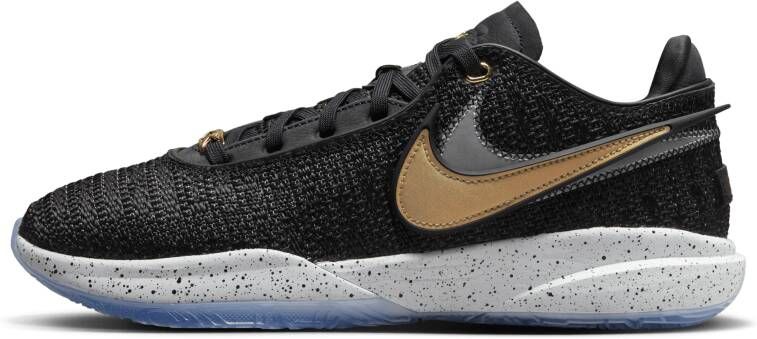 Nike Lebron 20 Fab 5 Black Metallic Gold-White-Pure Platinum