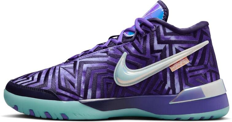 Nike LeBron Heren Schoenen Paars Maat: 42.5 Mesh Synthetisch Foot Locker