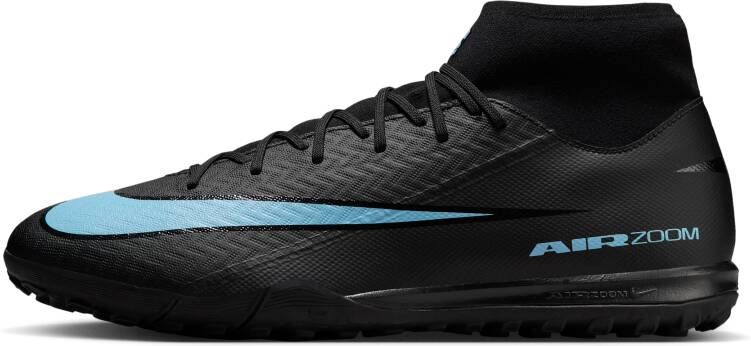 Nike Mercurial Superfly 10 Academy high-top voetbalschoenen (turf) Zwart