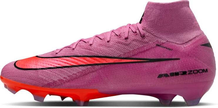 Nike Mercurial Superfly 10 Elite high top voetbalschoenen (stevige ondergrond) Roze