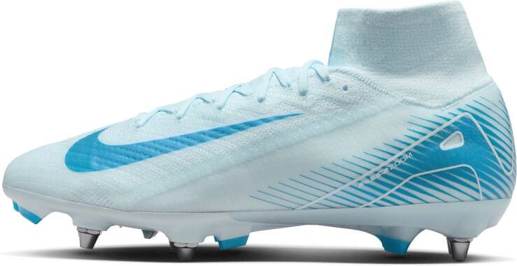 Nike Mercurial Superfly 10 Elite SG-Pro high-top voetbalschoenen Blauw